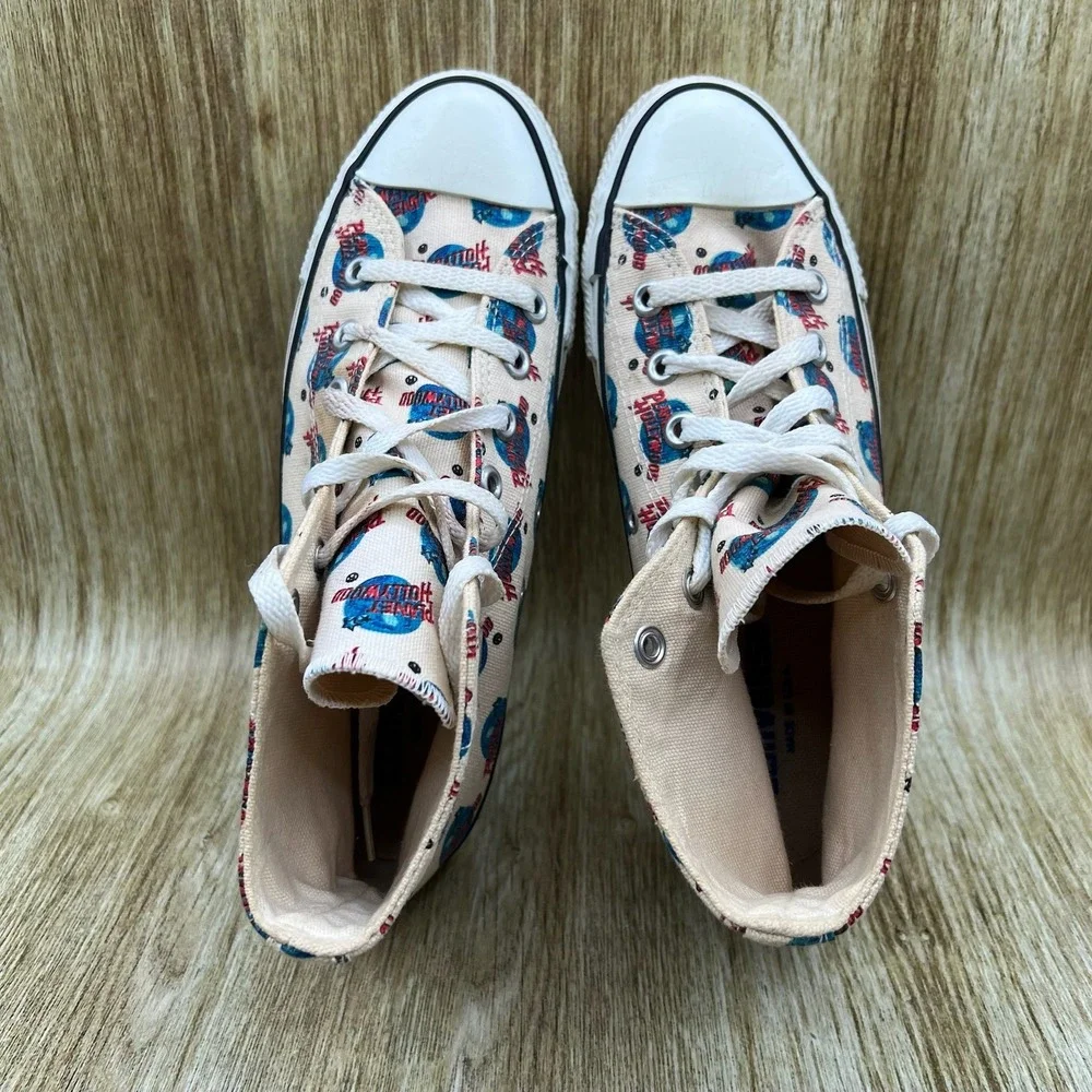 Converse All Star Planet Hollywood Mens Size 5.5 Womens 7.5 High Top Made In USA - Picture 6 of 10